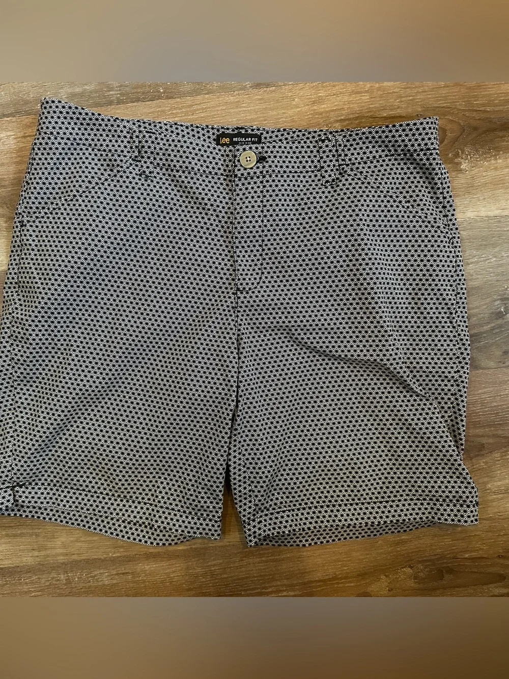 Lee Micro-Pattern Flat Front Shorts